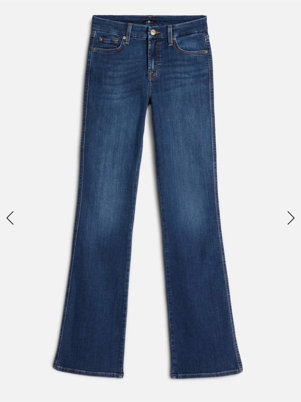 7 For All Mankind Dark Blue Boot-Cut Jeans - Picture 1 of 7